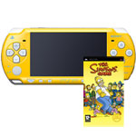Новая PSP Slim (желтая) + игра Simpsons